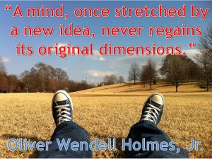 A mind once stretched by a new idea never regains its original dimensions
